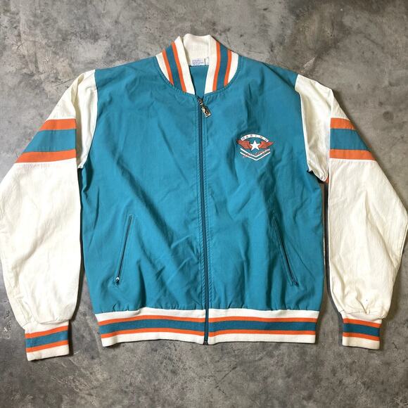 Vintage Pony Dan Marino Air Corps Miami Dolphins Men's Large Jacket - Picture 1 of 5